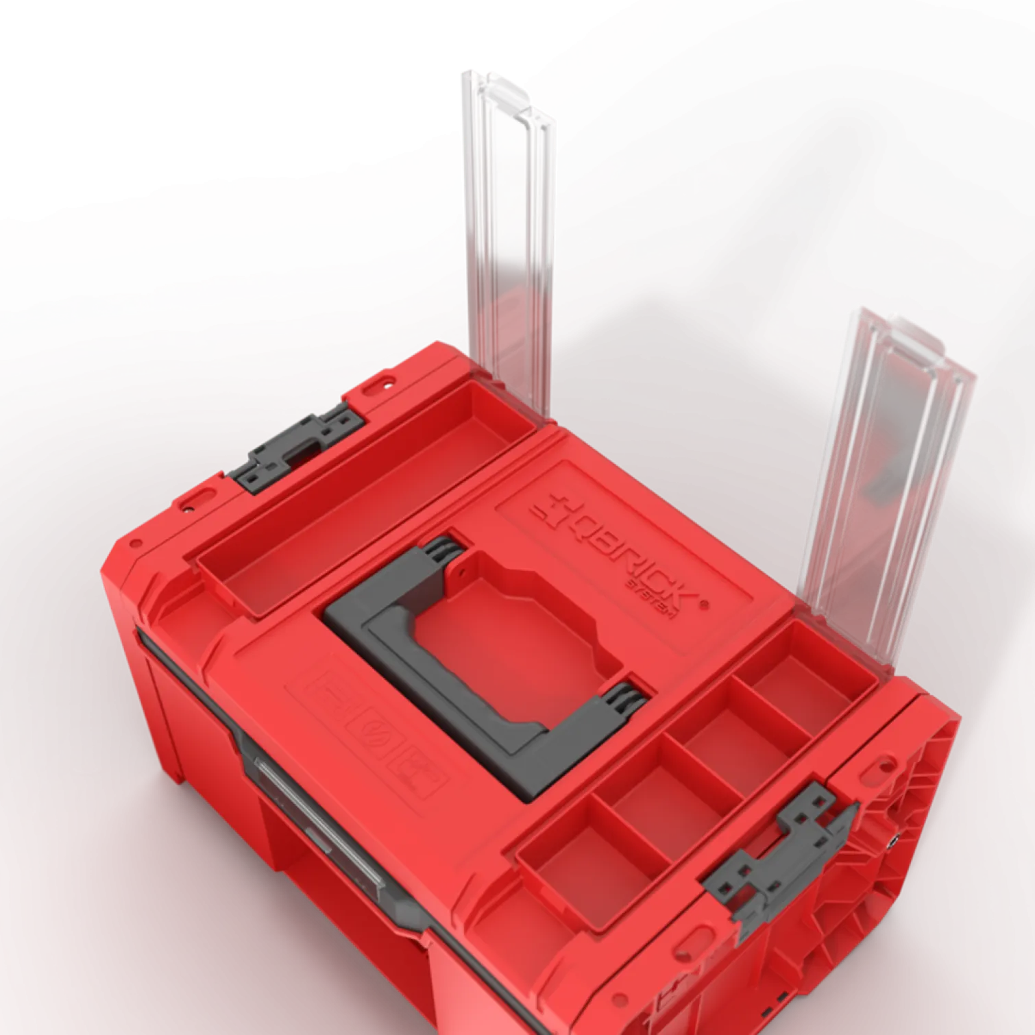 Skrzynka z szufladą Qbrick System PRO 2.0 DRAWER 1 TOOLBOX PROFI BASIC RED Ultra HD Custom