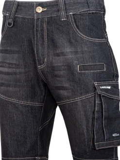 Spodenki wzmocnione jeans czarne L ce Lahti Pro L4070803