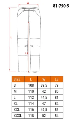 Spodnie ostrzegawcze softshell Neo 81-750