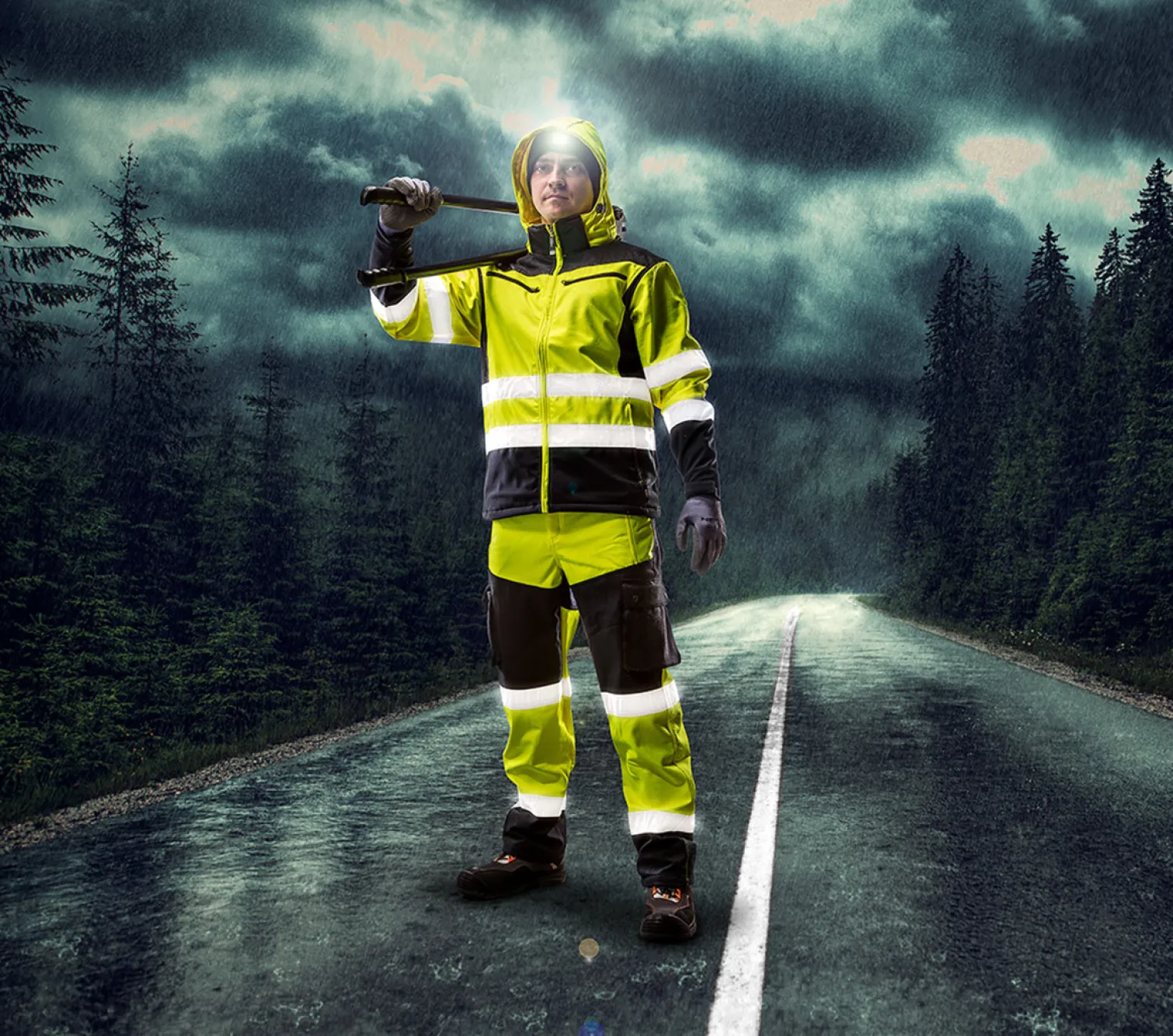Spodnie ostrzegawcze softshell Neo 81-750