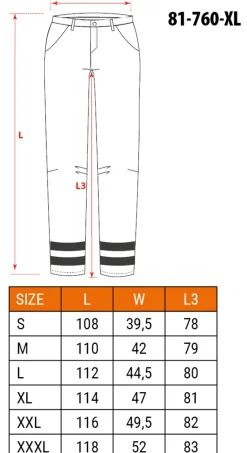 Spodnie robocze Neo 81-760-XL