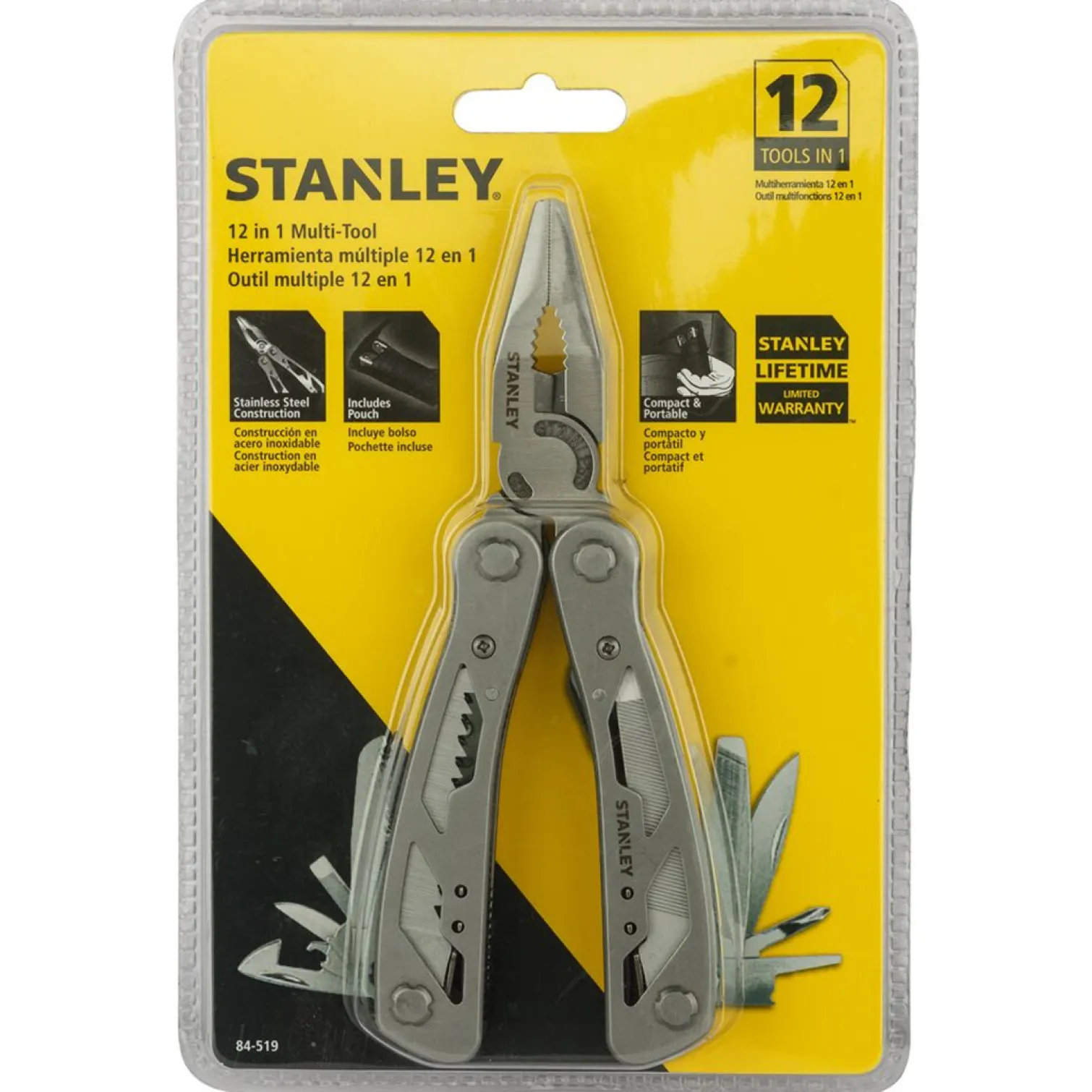 Stanley 0-84-519 Multi-Tool 12 in One with Belt Pouch Stanley 0-84-519
