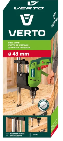 Statyw do wiertarki średnica 43mm, skok 60mm Verto 65H105