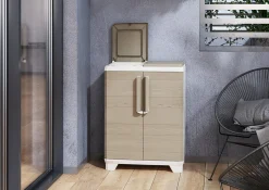 Szafka do segregacji odpadów Keter Split Premium Wood