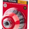 Szczotka doczołowa z nakrętką m14 drut skr 100mm Schmith SSZD-13