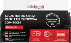Szczotka do mycia paneli teleskopowa 200-490cm Schmith SSFW-254