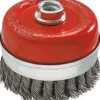 Szczotka druciana doczołowa wzmacniana 100mm x M14, INOX Graphite 57H587