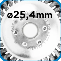 Szczotka druciana do kosy spalinowej 150x25,4mm Graphite 55H100