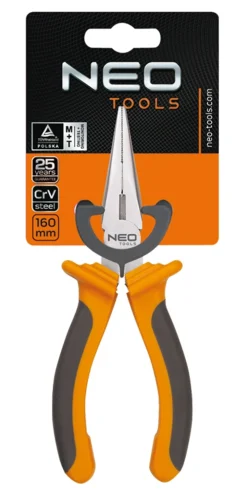 Szczypce wydłużone proste 200mm Neo 01-014