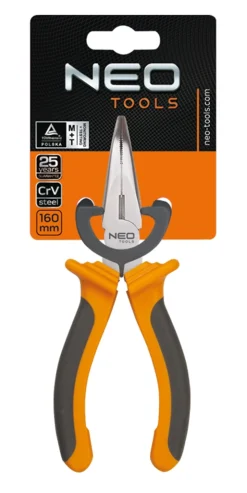Szczypce wydłużone wygięte 160mm Neo 01-015