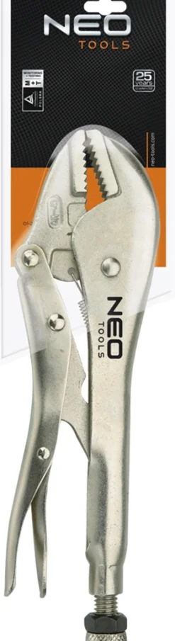 Szczypce zaciskowe uniwersalne 250mm, proste szczęki Neo 01-217