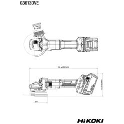 Szlifierka kątowa Hikoki G3613DVE W4Z