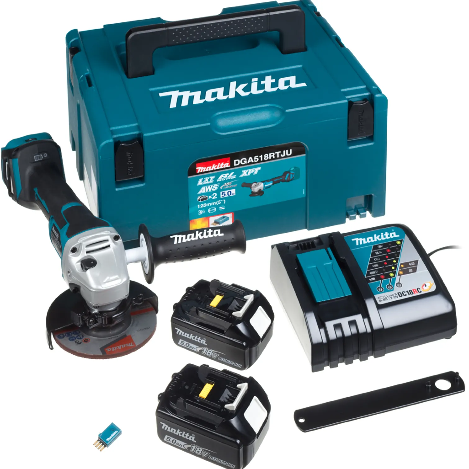 Szlifierka kątowa Makita DGA518RTJU