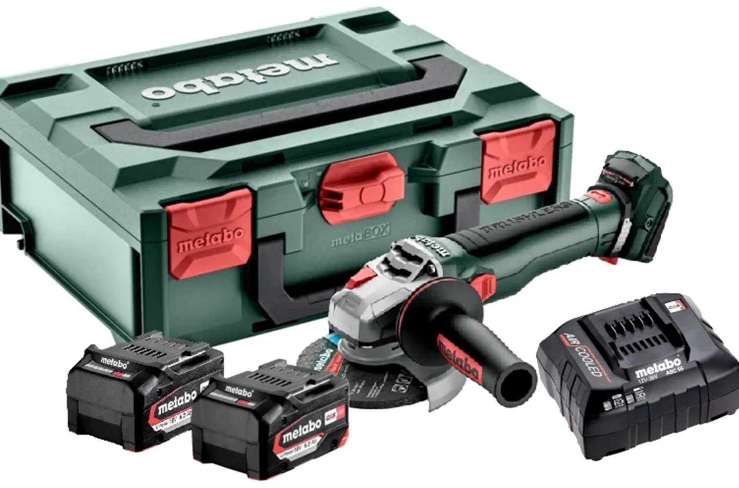 Szlifierka kątowa Metabo WB 18 LT BL 11-125 Quick 2x5.2Ah