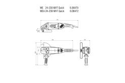 Szlifierka kątowa Metabo WEA 24-230 MVT Quick