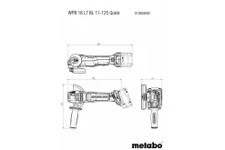 Szlifierka kątowa Metabo WPB 18 LT BL 11-125 Quick