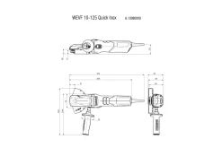 Szlifierka kątowa z płaską głowicą Metabo WEVF 10-125 Quick Inox