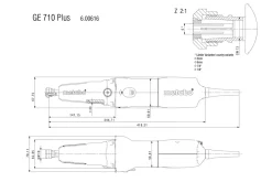 Szlifierka prosta Metabo GE 710 Plus