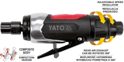Szlifierka prosta pneumatyczna Yato YT-09632