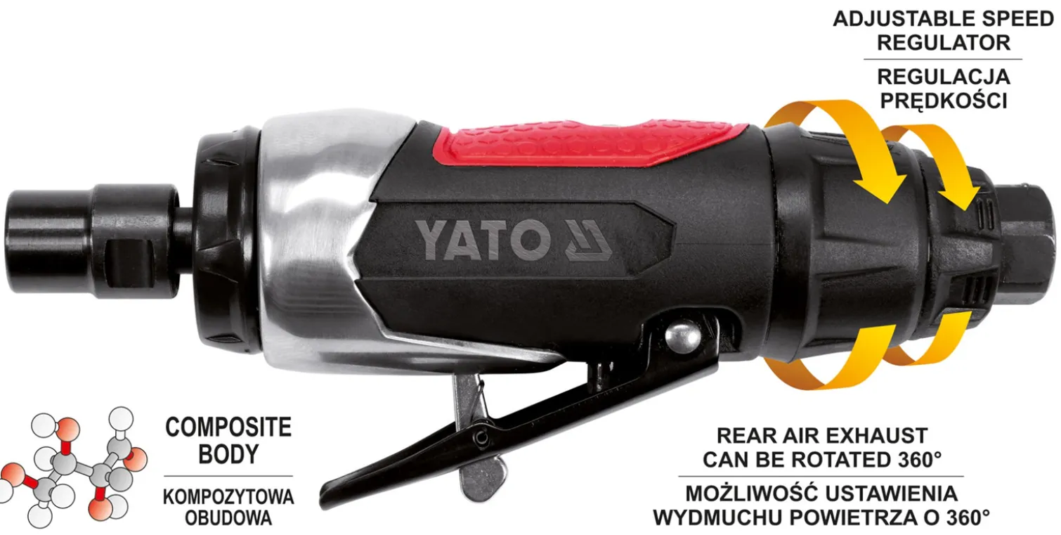 Szlifierka prosta pneumatyczna Yato YT-09632