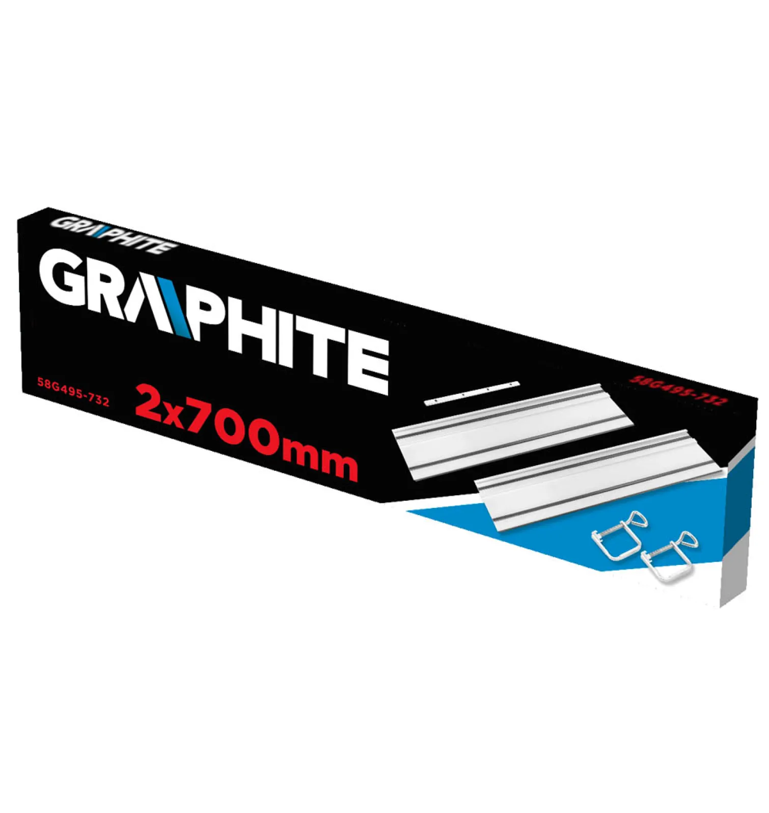 Szyny prowadzące 2x 700mm Graphite 58G495-732