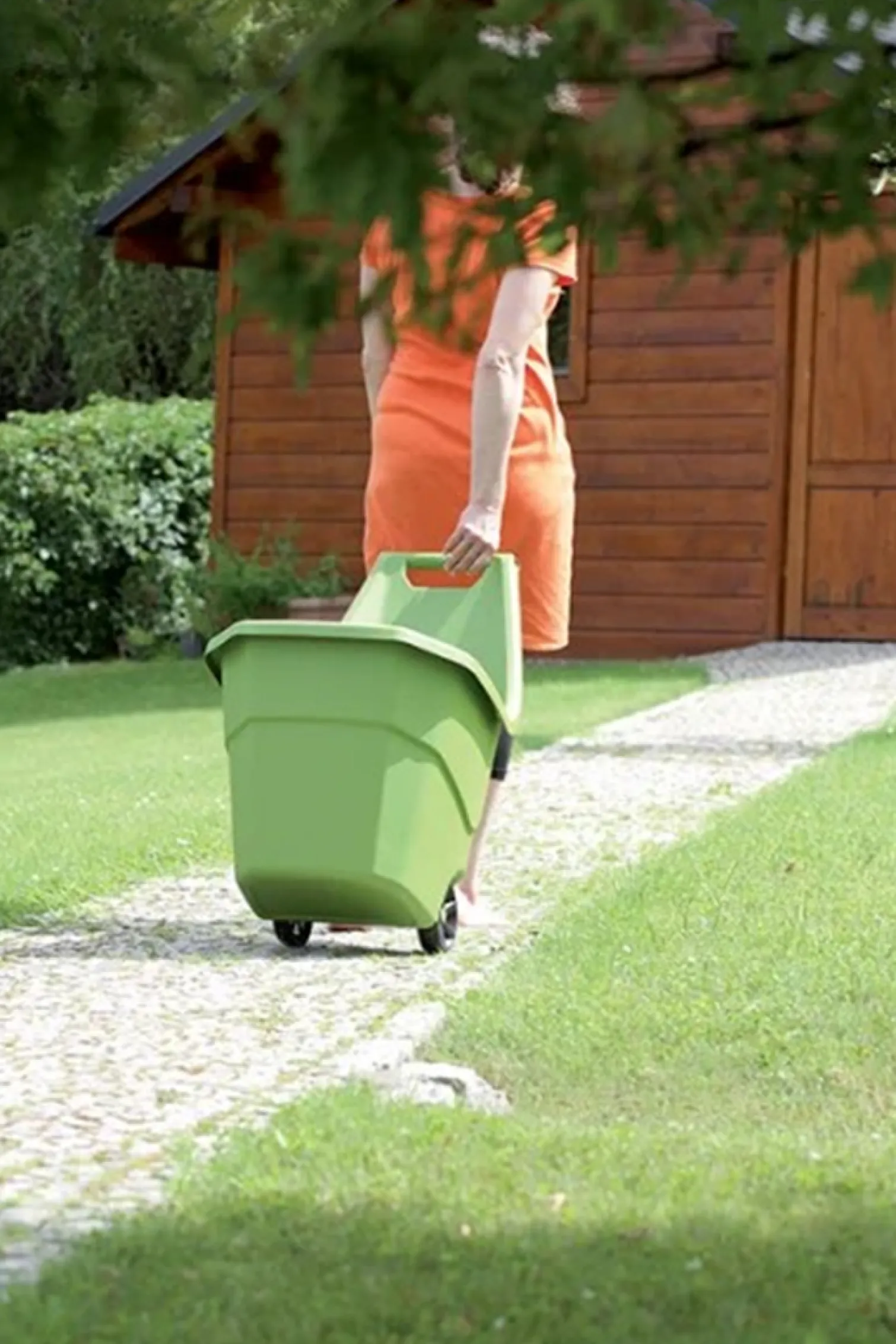 Taczka ogrodowa oliwka LoadGo Prosperplast IWO55Z-370U