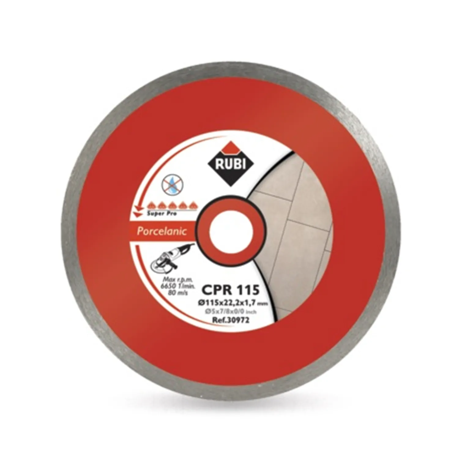 Tarcza diamentowa do cięcia 115mm Rubi CPR 115 SUPERPRO