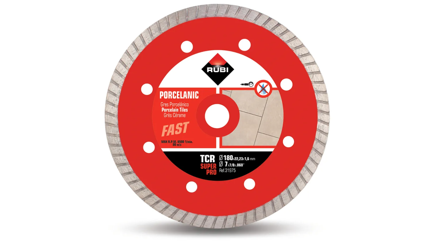 Tarcza diamentowa do cięcia Rubi TCR 180 SUPERPRO