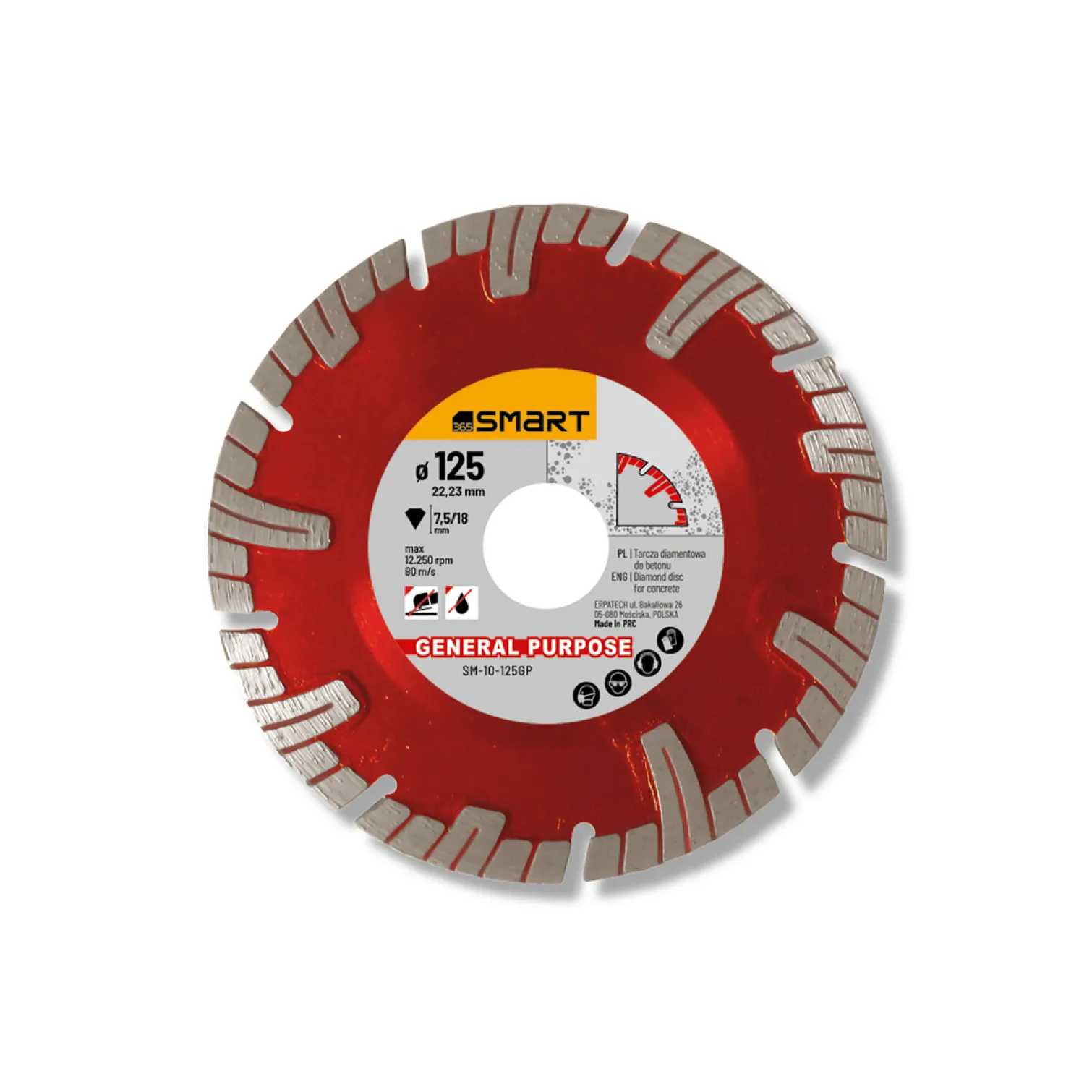 Tarcza diamentowa 125mm Smart365 General Purpose