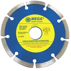 Tarcza diamentowa segmentowa 230x2.5x7.5x22.2mm Mega 86630