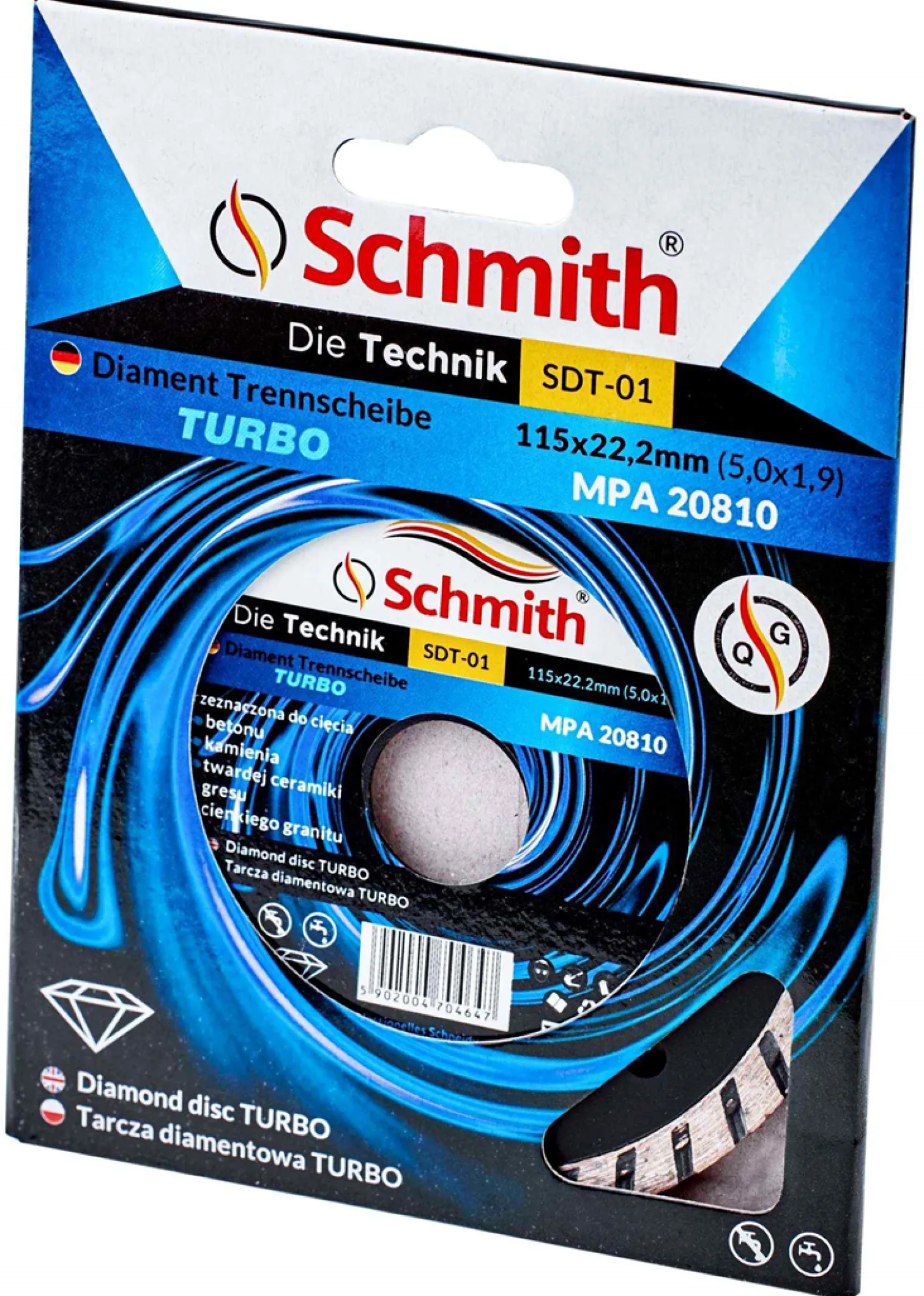 Tarcza diamentowa turbo 230mm Schmith SDT-03