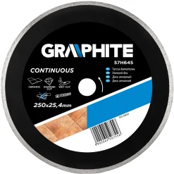 Tarcza diamentowa 250x25.4mm Graphite 57H645