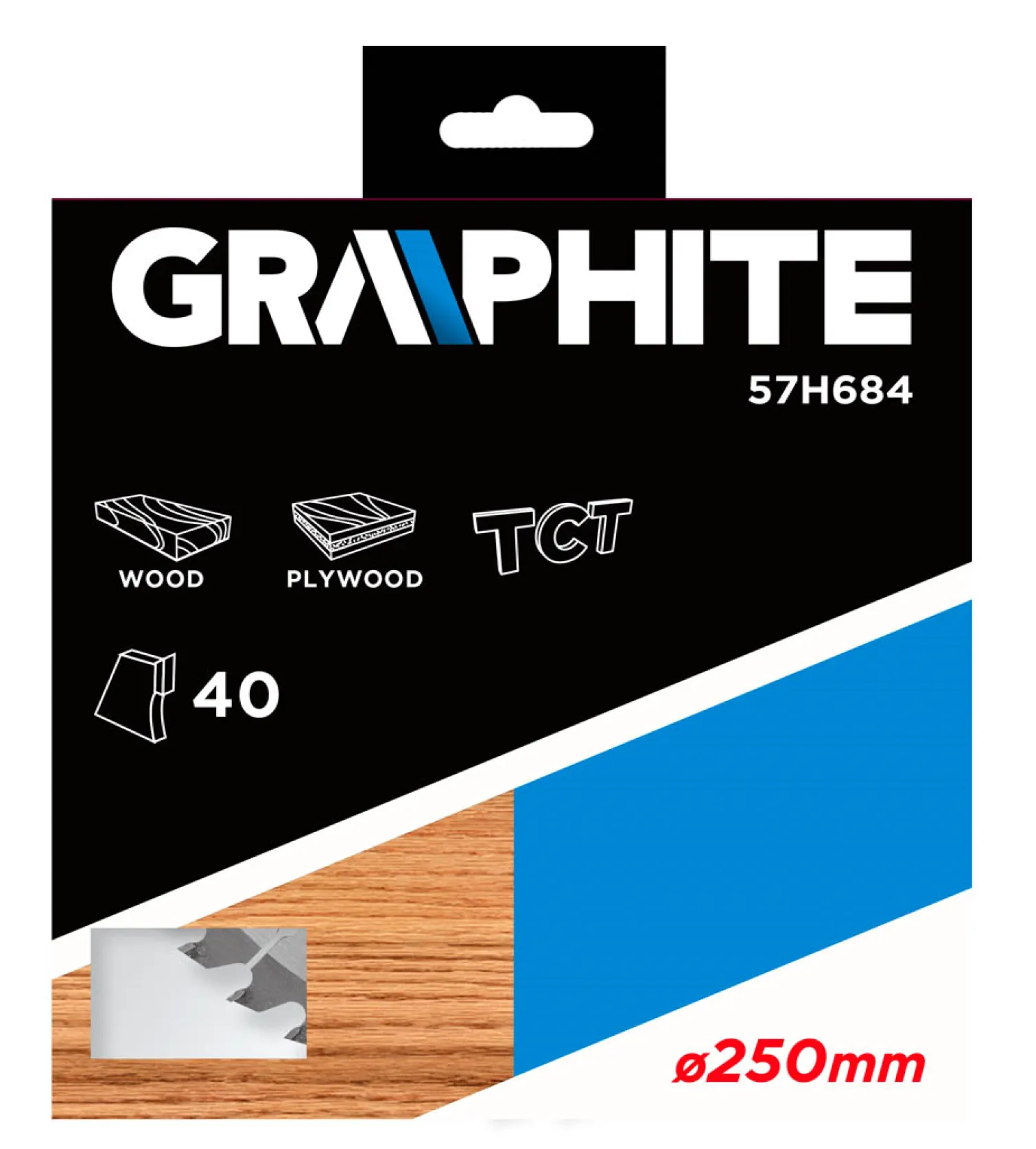 Tarcza do pilarki, widiowa 250x30mm Z40 Graphite 57H684