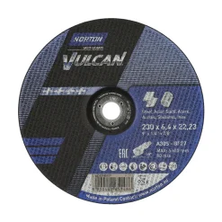Tarcza do szlifowania stali nierdzewnej 230x22,23mm Norton VULCAN METAL INOX