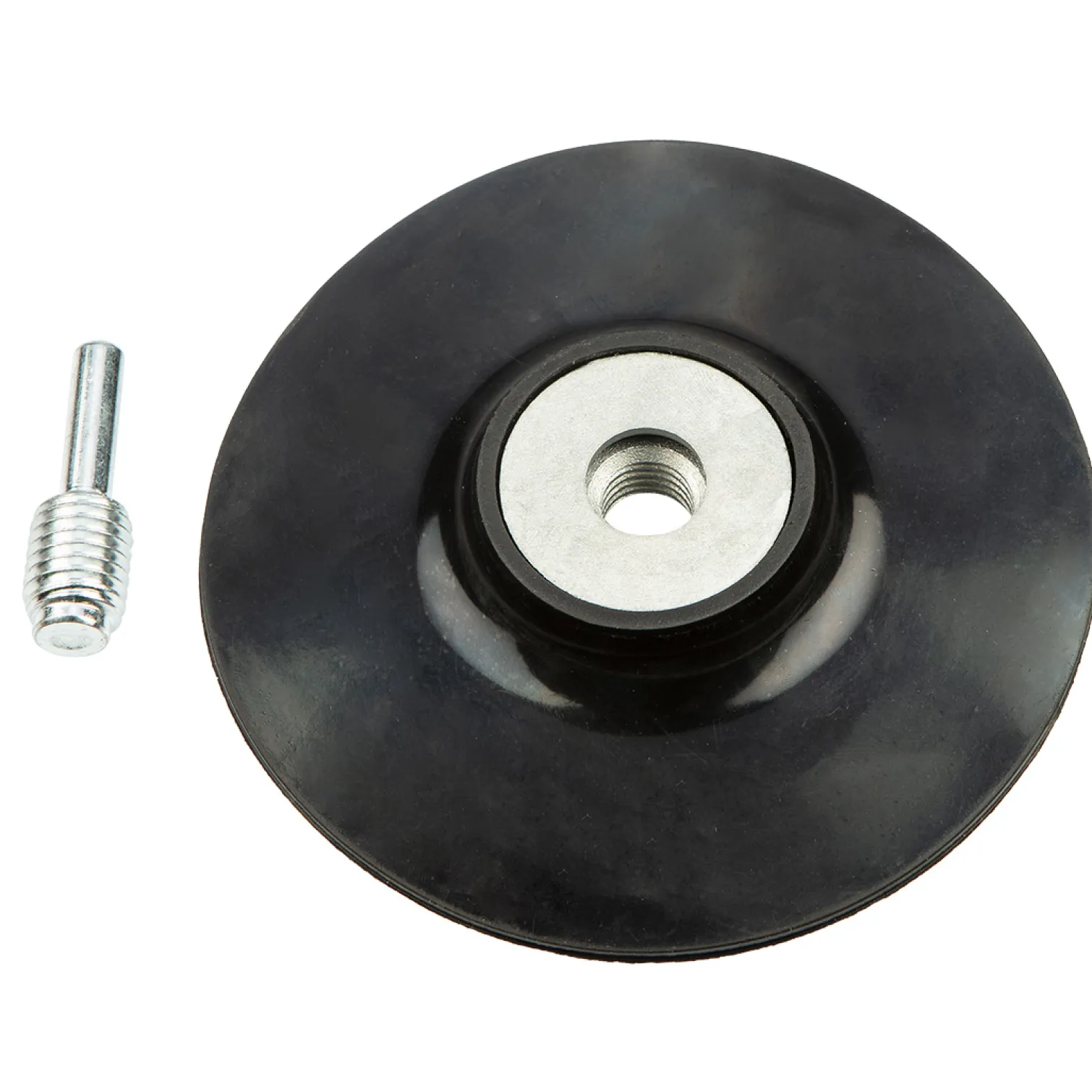 Tarcza elastyczna z rzepem 125 mm x M14 + trzpień Graphite 55H928