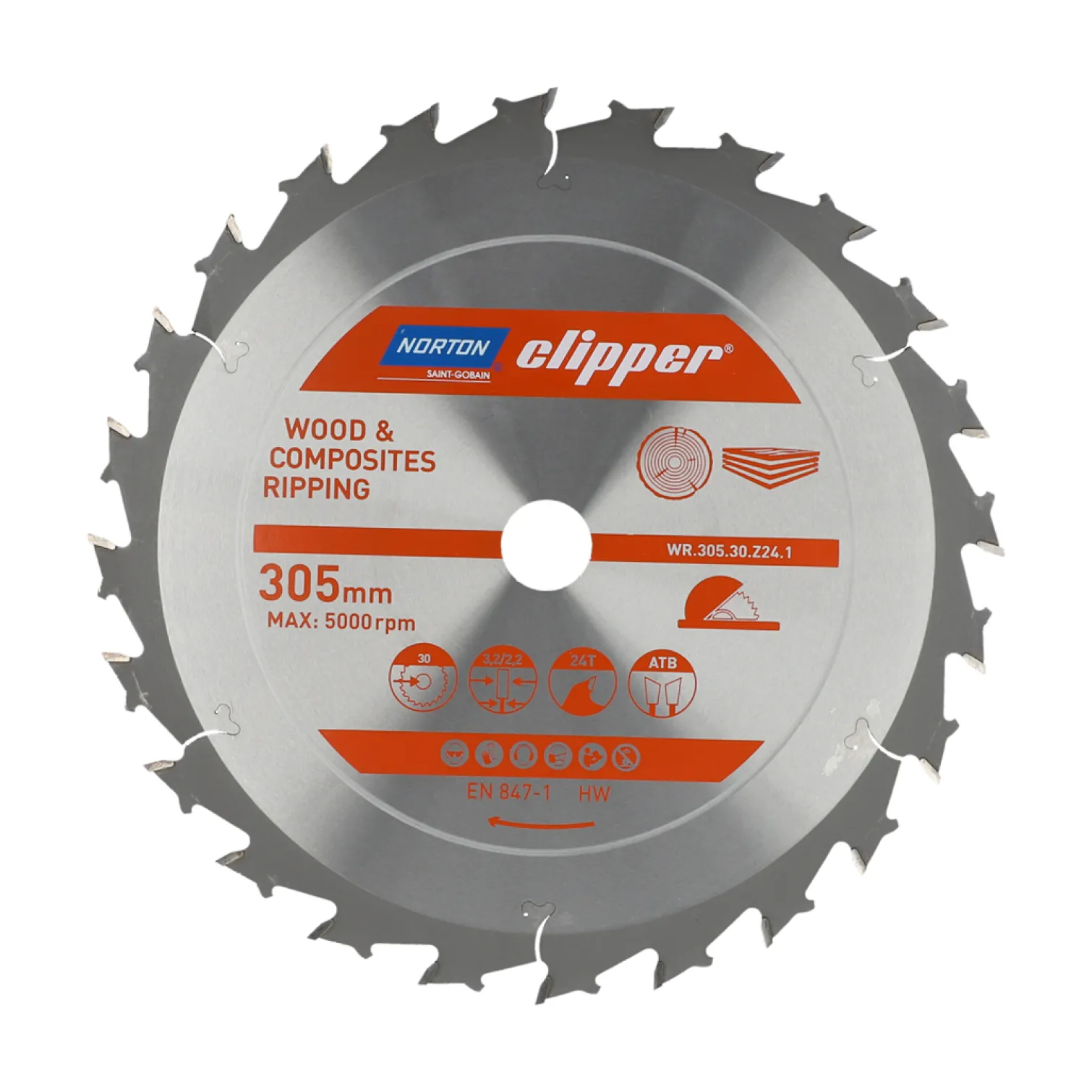 Tarcza pilarska widiowa 305x30mm Norton WR.305.30.Z24.1
