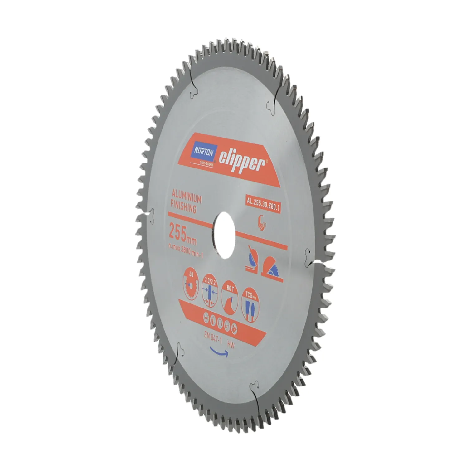 Tarcza pilarska widiowa 255x30mm Norton AL.255.30.Z80.1