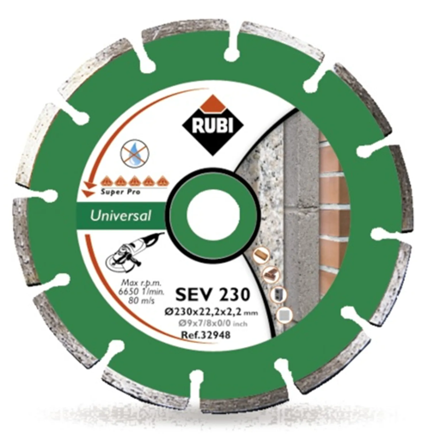 Tarcza segmentowa 115mm Rubi S115/22,2mm