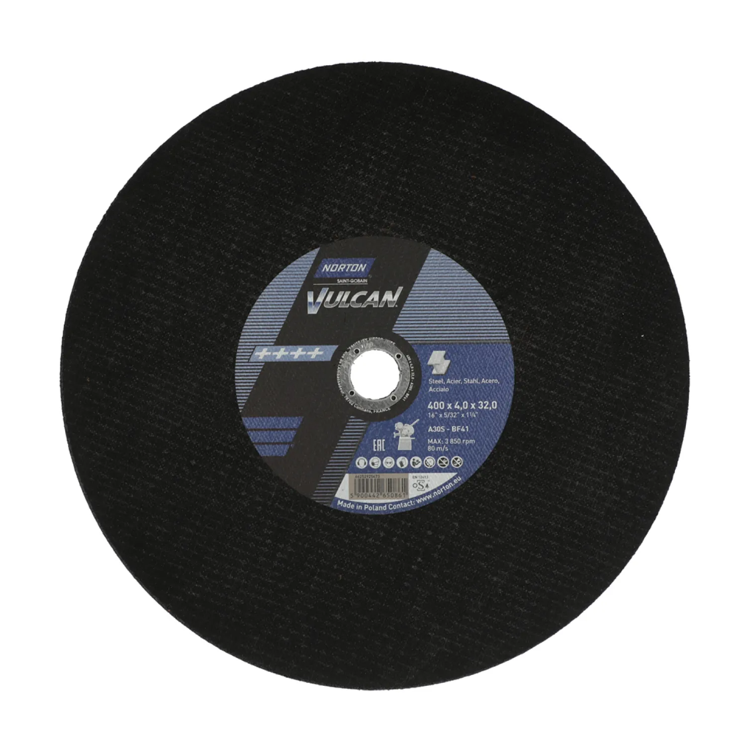 Tarcza tnąca Norton A30S-400X4.0X32.0-T41 NOR-VULCAN FIX80
