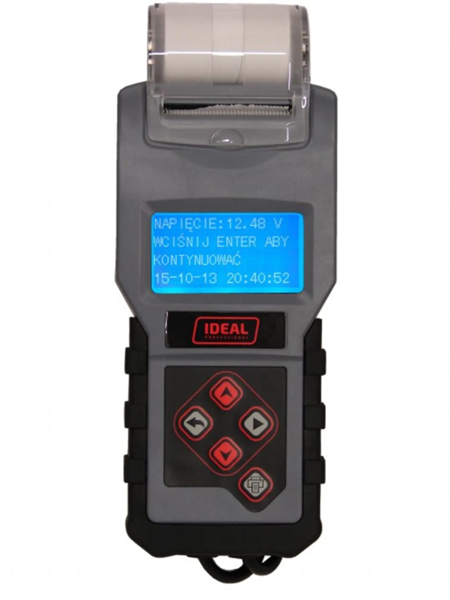Tester akumulatorów - cyfrowy z drukarką 12V Ideal BDT4000
