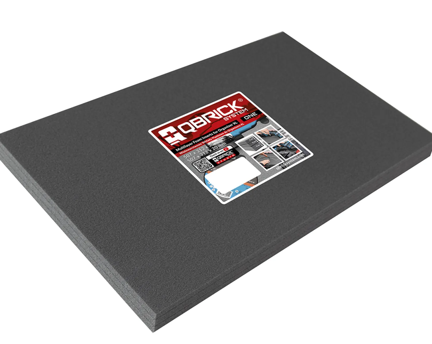 Trzywarstwowy wkład piankowy do Qbrick System ONE ORGANIZER XL