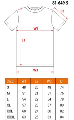 T-shirt granatowy, rozmiar S Neo 81-649-S