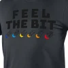 T-shirt z nadrukiem, FEEL THE BIT, rozmiar L Neo 81-641-L