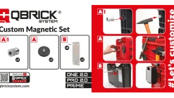 Uchwyty magnetyczne Qbrick Qbrick System Custom Magnetic Set
