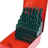 Wiertła do metalu HSS, 1.0-13.0mm, zestaw 25szt. Top Tools 60H725