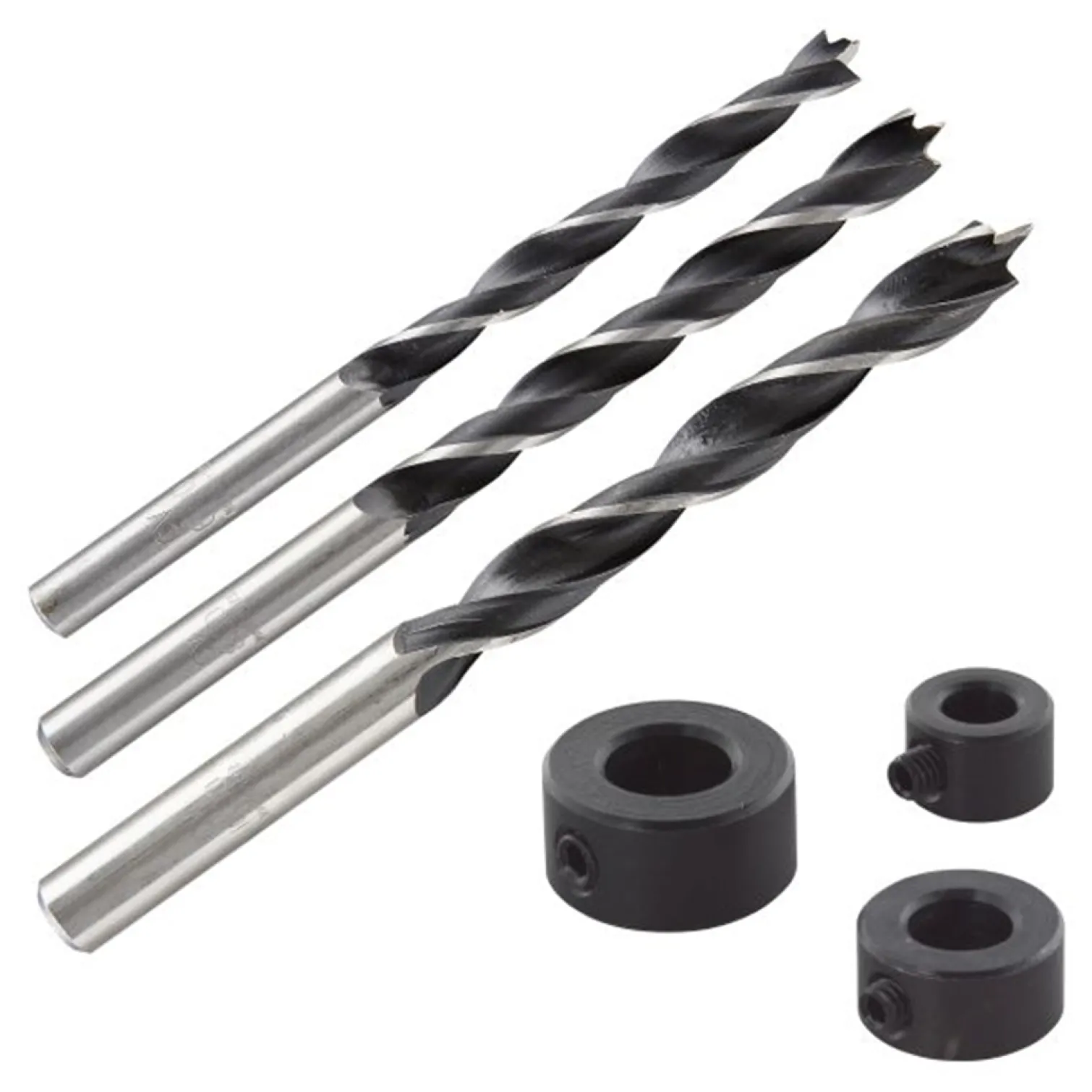 Wiertła do połączeń kołkowych 6, 8, 10 mm z ogranicznikami, 3szt. Wolfcraft WF2730000