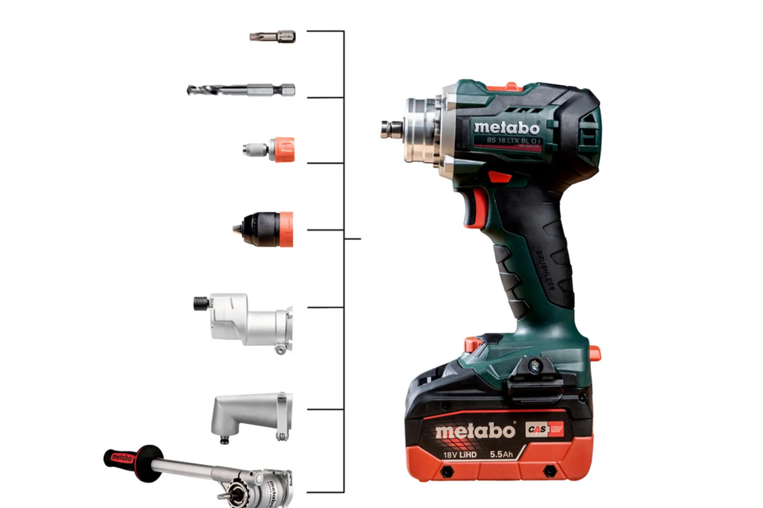Wiertarko-wkrętarka Metabo BS 18 LTX BL Q I