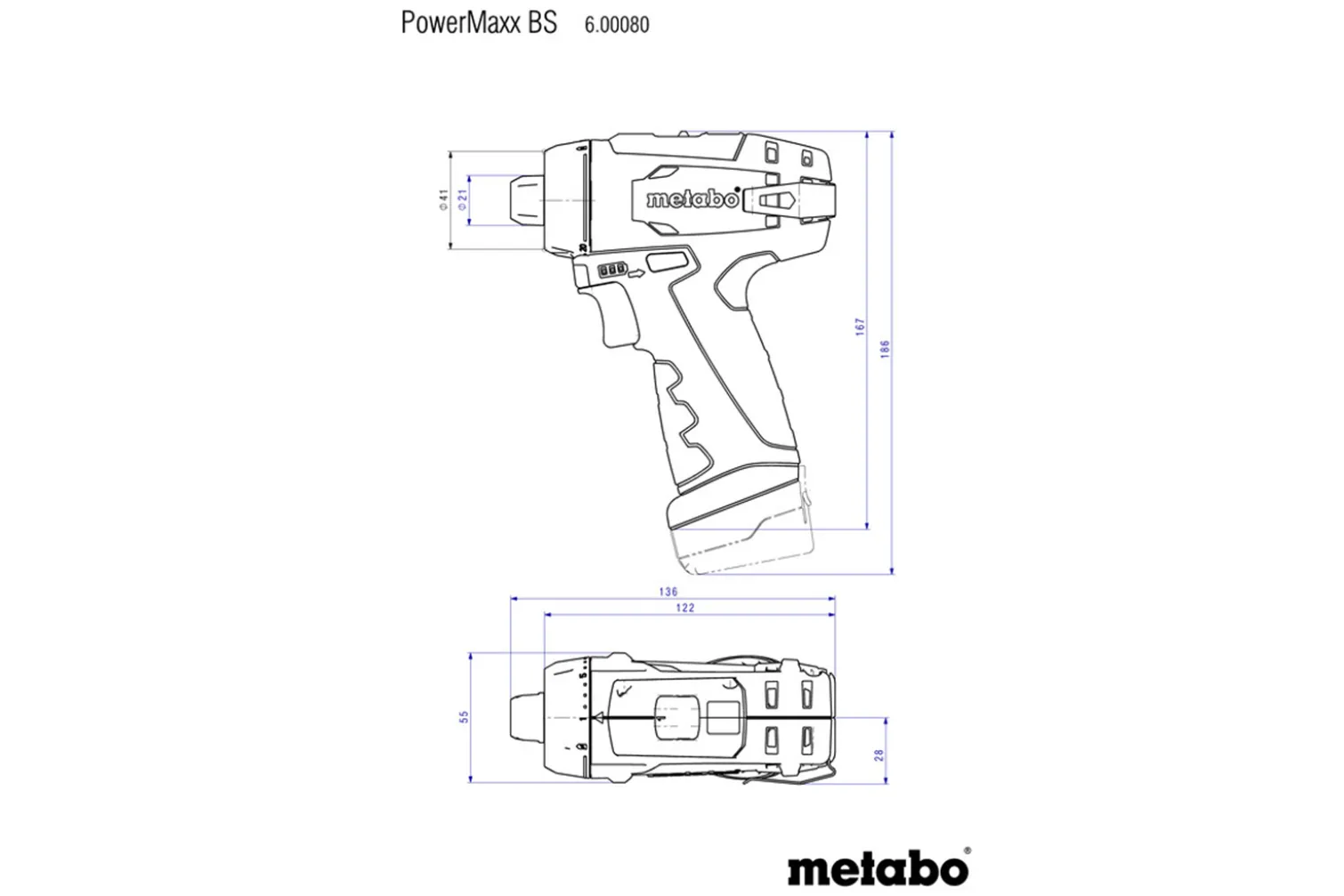 Wiertarko-wkrętarka Metabo PowerMaxx BS Basic