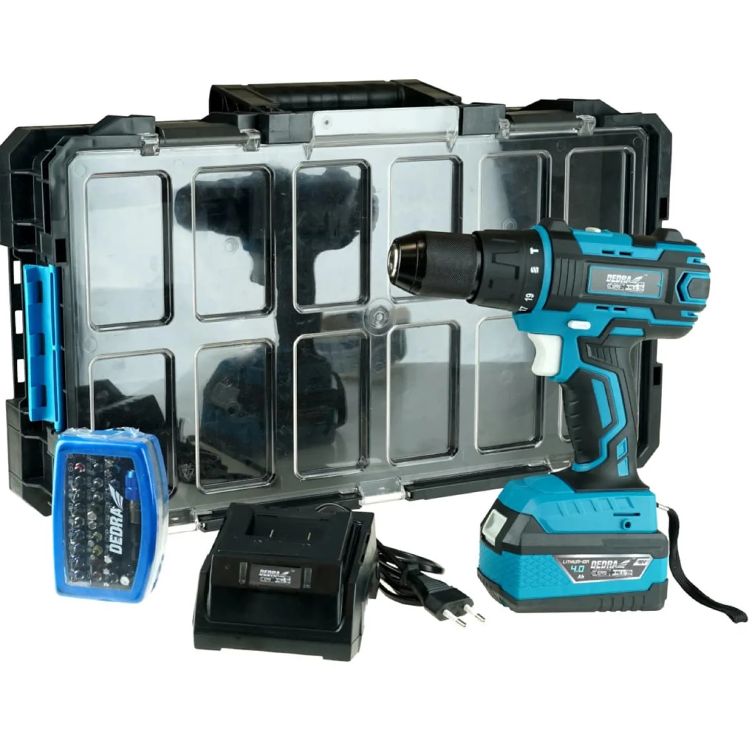 Wiertarko-wkrętarka udarowa Dedra SAS+ ALL 18V N0303G01 1x4,0Ah
