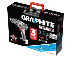 Wiertarko-wkrętarka udarowa Graphite Energy+ 58G020-SET2 2x2,0Ah